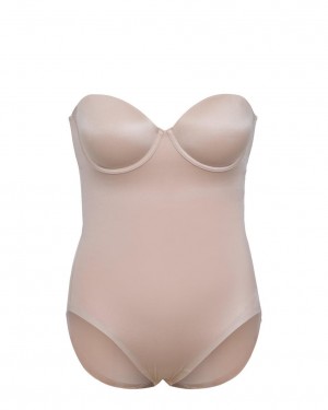 Body Spanx Suit Your Fancy Strapless Cupped Panty Béžový | 8963145-CL