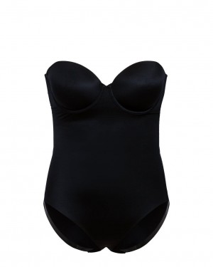 Body Spanx Suit Your Fancy Strapless Cupped Panty Černé | 6158294-JR