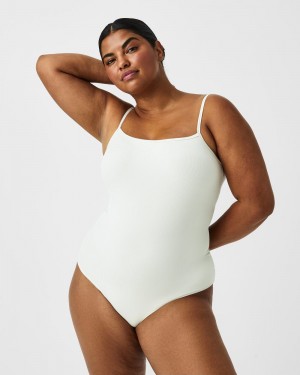 Body Spanx Suit Yourself Žebrovaný Cami Bílé | 6715943-UG