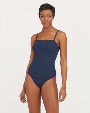 Body Spanx Suit Yourself Žebrovaný Cami Tmavě Blankyt | 4956721-YV