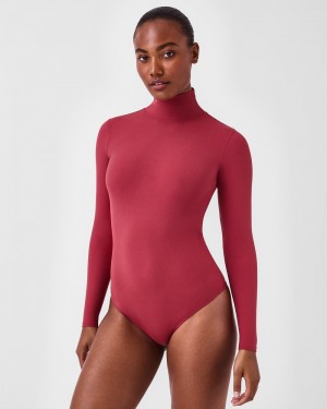 Body Spanx Suit Yourself Žebrovaný Long Sleeve Turtleneck Růžové | 4908735-DE