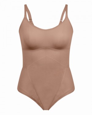 Body Spanx Thinstincts® 2.0 Cami Tanga Cafe Au Lait | 0142658-WX