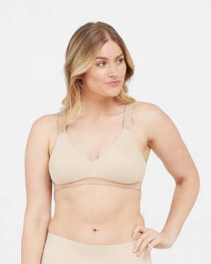 Bralette Spanx Bra-llelujah!® Lightly Podšité Béžový | 3704865-XT