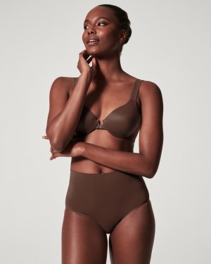 Kalhotky Spanx EcoCare Seamless Shaping Hnědé | 9187620-OJ