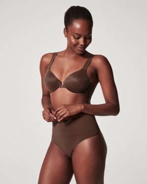 Kalhotky Spanx EcoCare Seamless Shaping Hnědé | 9548036-EJ