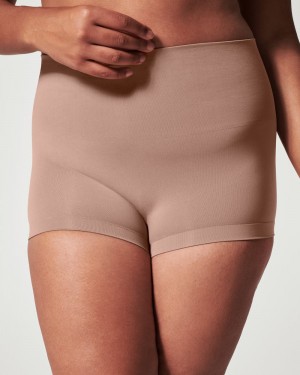 Kalhotky Spanx EcoCare Seamless Shaping Cafe Au Lait | 2176349-PD