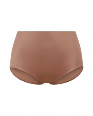 Kalhotky Spanx Shaping Satin Cafe Au Lait | 2943857-MY