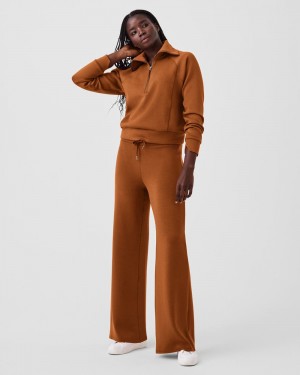 Kalhoty Spanx AirEssentials Široké Leg Hnědé | 7208196-OK