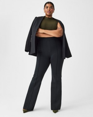 Kalhoty Spanx The Perfect Pant, Hi-Rise Flare Černé | 5107862-KN