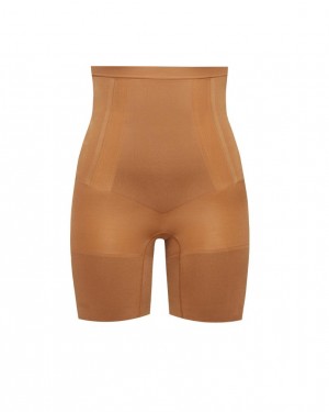 Kraťasy Spanx OnCore High-Waisted Mid-Thigh Béžový | 8130264-IQ