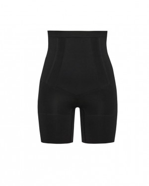 Kraťasy Spanx OnCore High-Waisted Mid-Thigh Černé | 0491652-QH