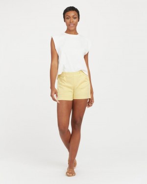 Kraťasy Spanx Stretch Twill, 4" Žluté | 5910746-SG