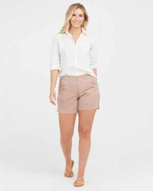 Kraťasy Spanx Stretch Twill, 6" Fialové | 8659237-ON