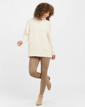 Legíny Spanx Faux Semišové Hnědé | 4582037-CX