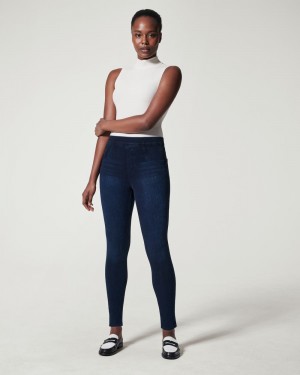 Legíny Spanx Jean-ish® Ankle Tmavě Blankyt | 5368421-DC