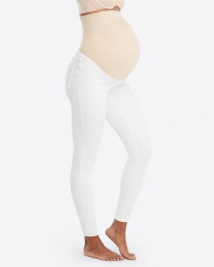 Legíny Spanx Mama Ankle Jean-ish® Bílé | 0251984-FG