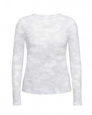 Plavky Spanx Long Sleeve Swim Shirt Bílé Maskáčové | 9835127-HG