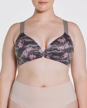 Podprsenky Spanx Bra-llelujah!® Lightly Podšité Wireless Růžové Maskáčové | 1752493-LC