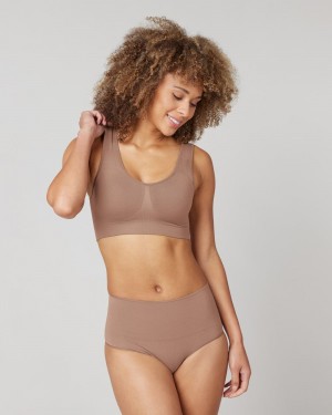 Podprsenky Spanx Breast of Both Worlds® Reversible Pohodlí Cafe Au Lait/Brown | 9803251-FO