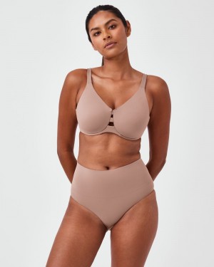 Podprsenky Spanx Low Profile Minimizer Cafe Au Lait | 4871025-XV