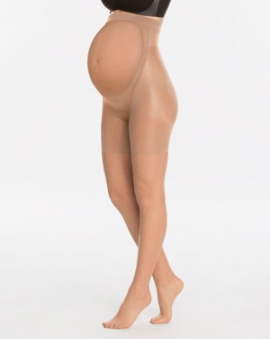 Punčocháče Spanx Mama Mid-Thigh Shaping Sheers Béžový | 2076318-US
