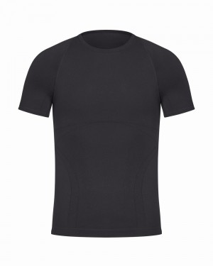 Spodní košile Spanx Ultra Sculpt Seamless Crew Neck Černé | 6974125-IT