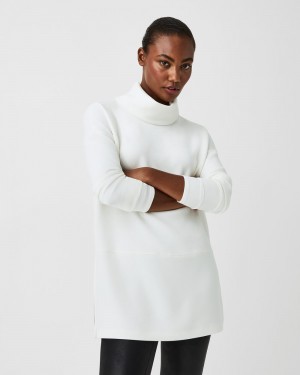 Topy Spanx AirEssentials Turtleneck Tunic Bílé | 5379248-BO