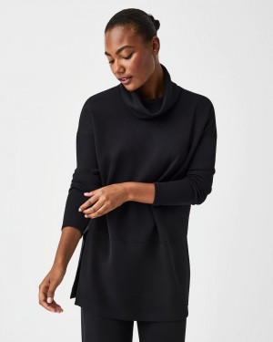 Topy Spanx AirEssentials Turtleneck Tunic Černé | 3915427-JK