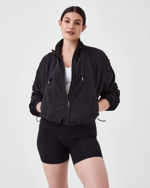 Topy Spanx Organza Windbreaker Černé | 3028415-NY