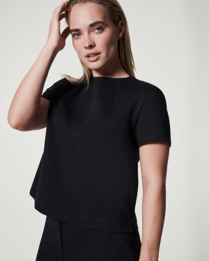 Topy Spanx The Perfect Funnel Neck Černé | 7083169-NH
