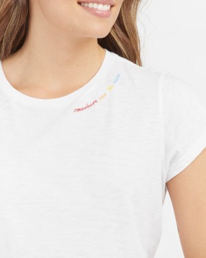 Tričko Spanx Pima Bavlněné Embroidered Grafická Viacfarebný | 8356290-QP