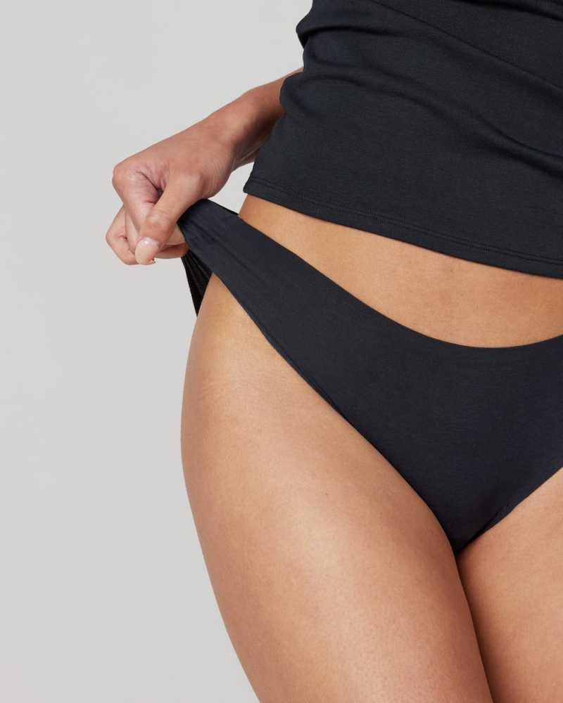 Bikini Spanx Ahhh-llelujah® Pima Bavlněné ‘Fit to You’ Černé | 0789361-DU