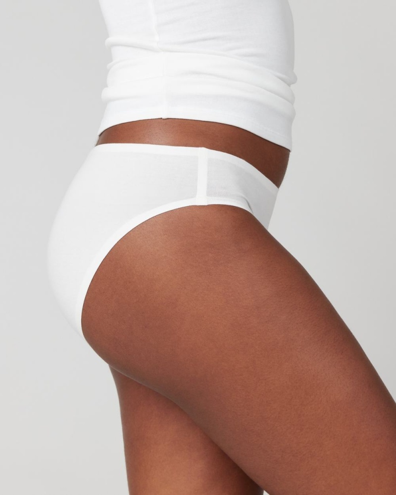 Bikini Spanx Ahhh-llelujah® Pima Bavlněné ‘Fit to You’ Bílé | 9158640-KO