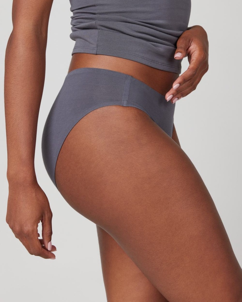 Bikini Spanx Ahhh-llelujah® Pima Bavlněné ‘Fit to You’ Šedé | 2871346-RF