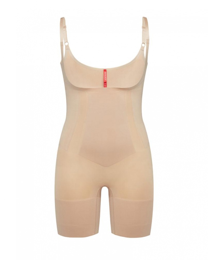 Body Spanx OnCore Open-Bust Mid-Thigh Béžový | 6470823-WS