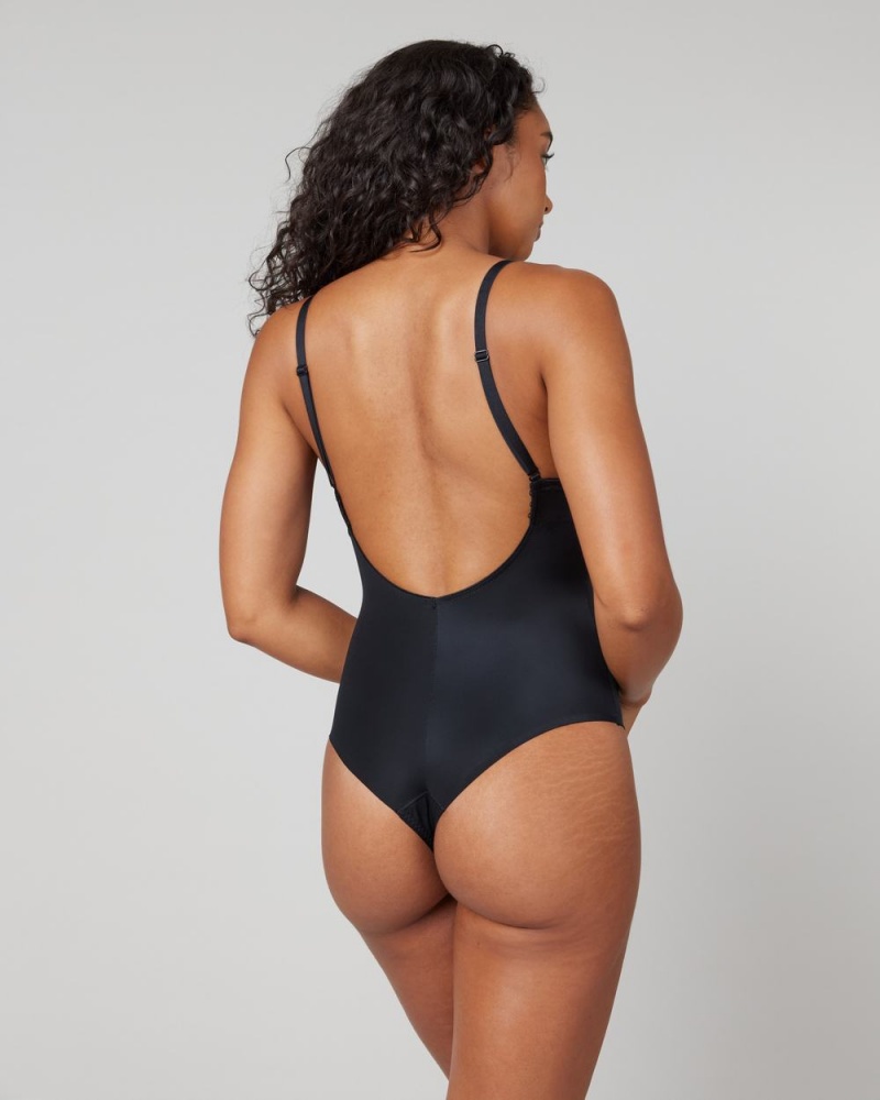 Body Spanx Suit Your Fancy Plunge Low-Back Tanga Černé | 1035687-VF