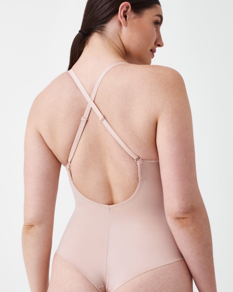 Body Spanx Suit Your Fancy Plunge Low-Back Tanga Béžový | 2589031-HB