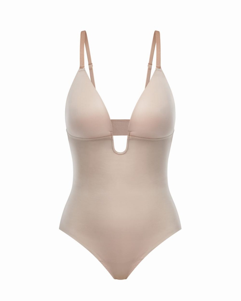 Body Spanx Suit Your Fancy Plunge Low-Back Tanga Béžový | 2589031-HB
