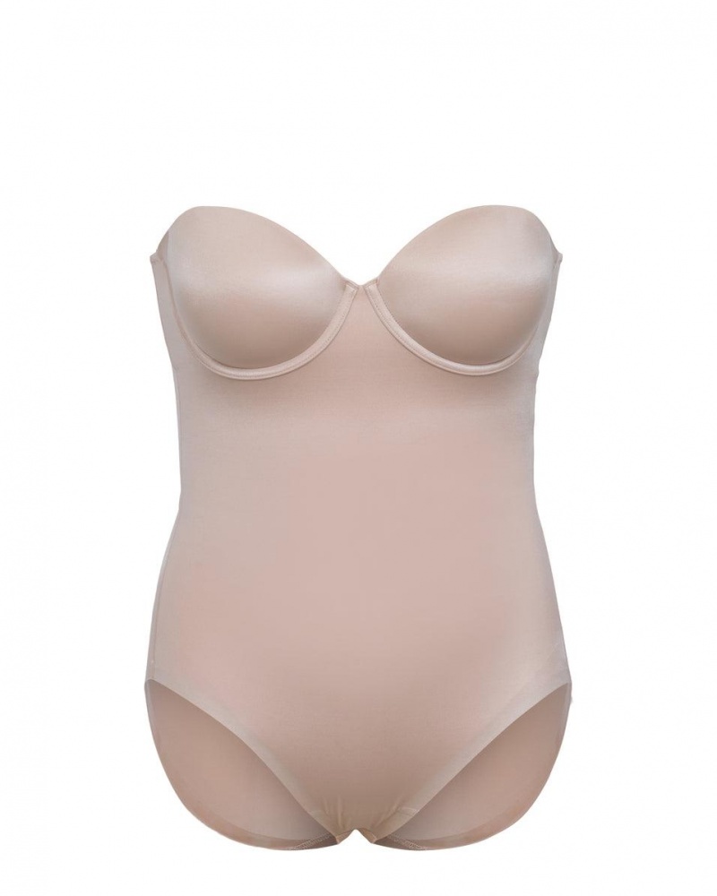 Body Spanx Suit Your Fancy Strapless Cupped Panty Béžový | 8963145-CL