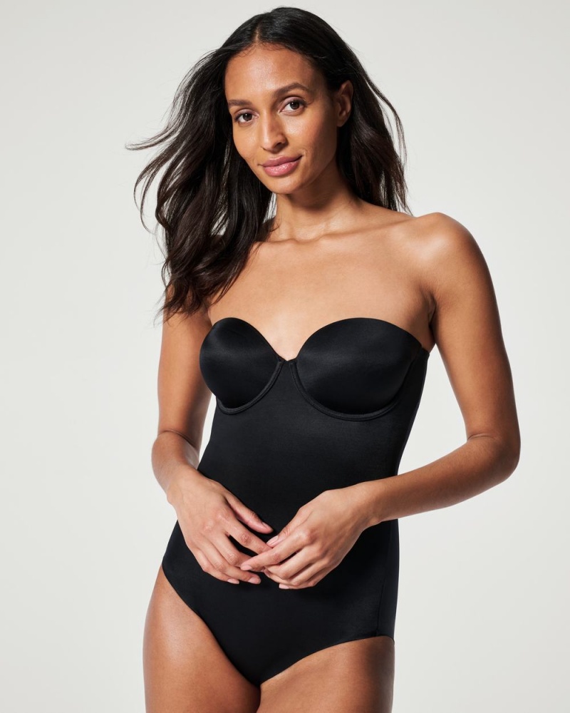 Body Spanx Suit Your Fancy Strapless Cupped Panty Černé | 6158294-JR