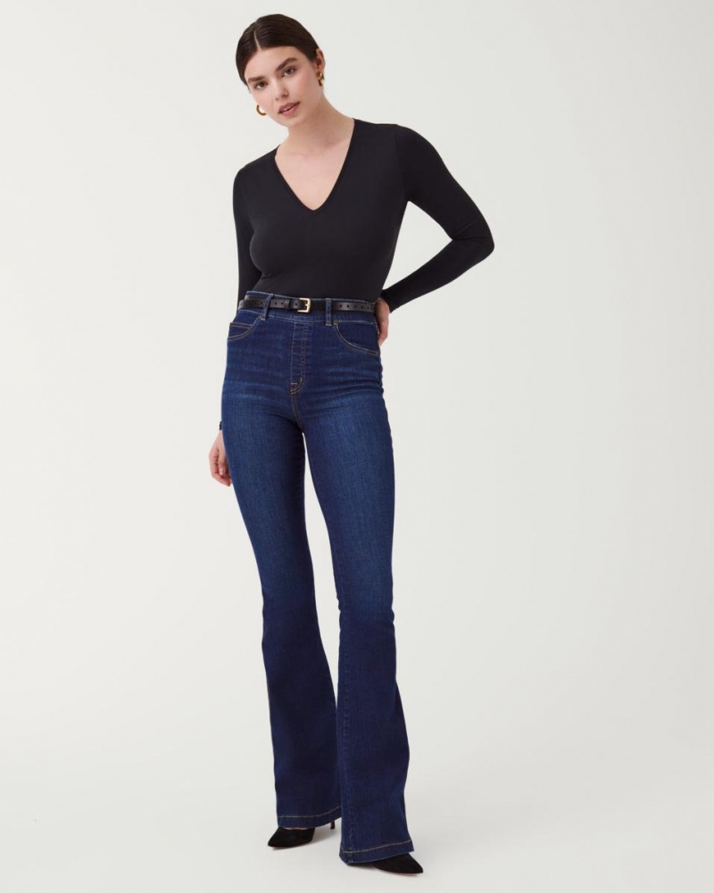 Body Spanx Suit Yourself Long Sleeve Tanga Černé | 5716243-BS