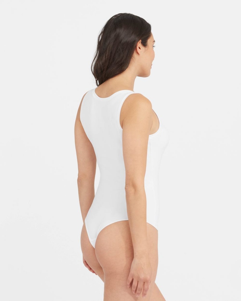 Body Spanx Suit Yourself Scoop Neck Tank Bílé | 4610538-QS