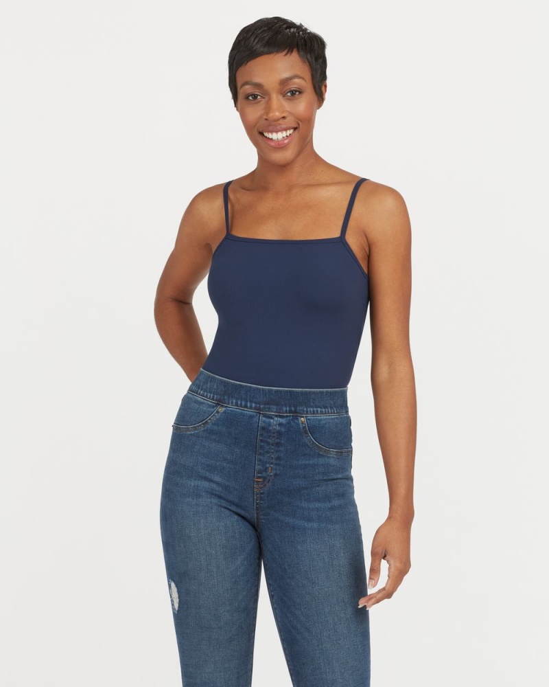 Body Spanx Suit Yourself Žebrovaný Cami Tmavě Blankyt | 4956721-YV