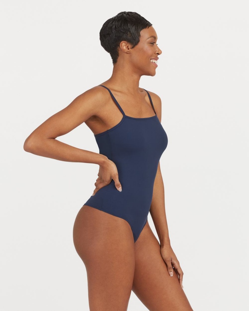 Body Spanx Suit Yourself Žebrovaný Cami Tmavě Blankyt | 4956721-YV