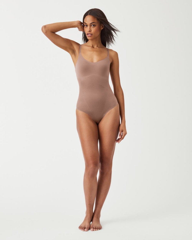 Body Spanx Thinstincts® 2.0 Cami Tanga Cafe Au Lait | 0142658-WX