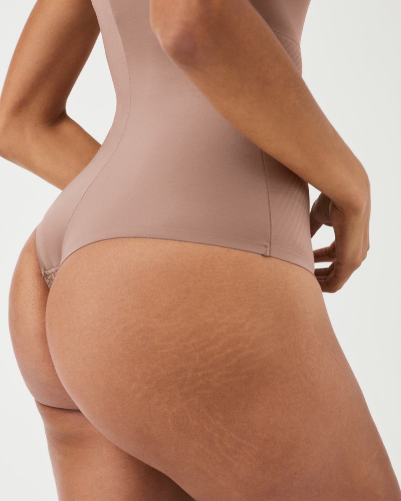 Body Spanx Thinstincts® 2.0 Cami Tanga Cafe Au Lait | 0142658-WX