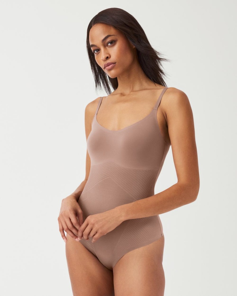 Body Spanx Thinstincts® 2.0 Cami Tanga Cafe Au Lait | 0142658-WX