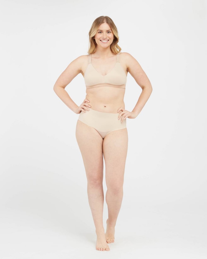 Bralette Spanx Bra-llelujah!® Lightly Podšité Béžový | 3704865-XT