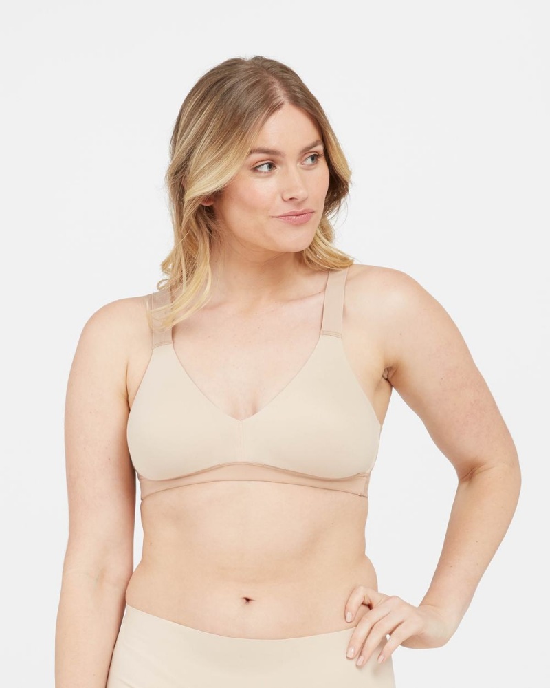 Bralette Spanx Bra-llelujah!® Lightly Podšité Béžový | 3704865-XT