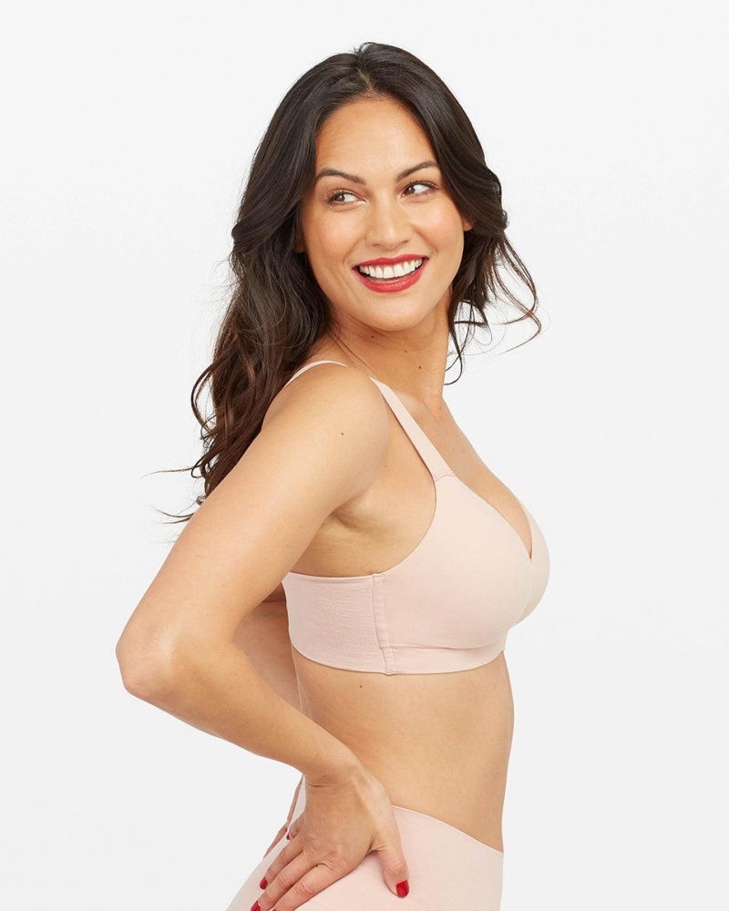 Bralette Spanx Bra-llelujah!® Lightly Podšité Růžové | 9762583-GD